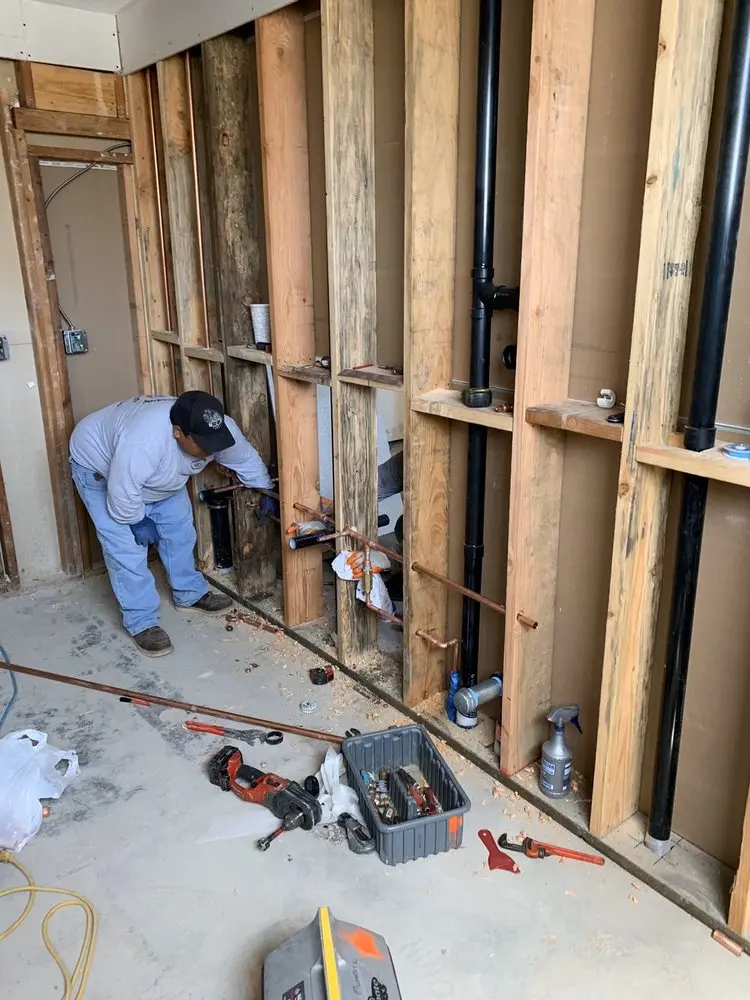 Commercial rough-in plumbing for Water Heater Replacement in Nolte